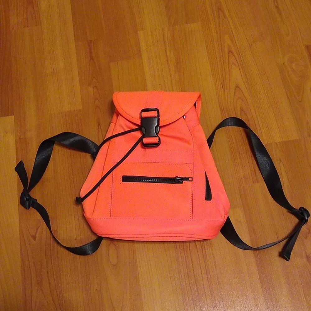 UO Neoprene Neon Orange Backpack